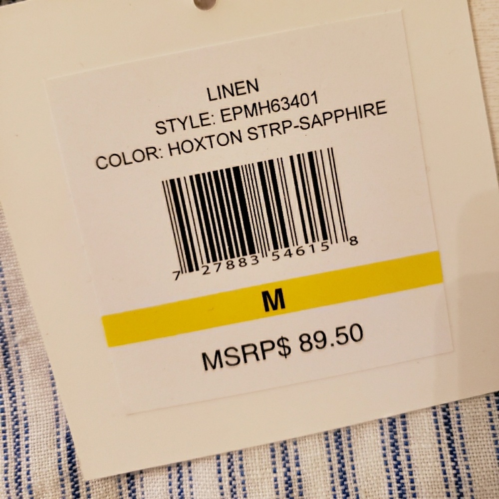 NWT Ellen Tracy roll up linen shirt - Picture 6 of 6